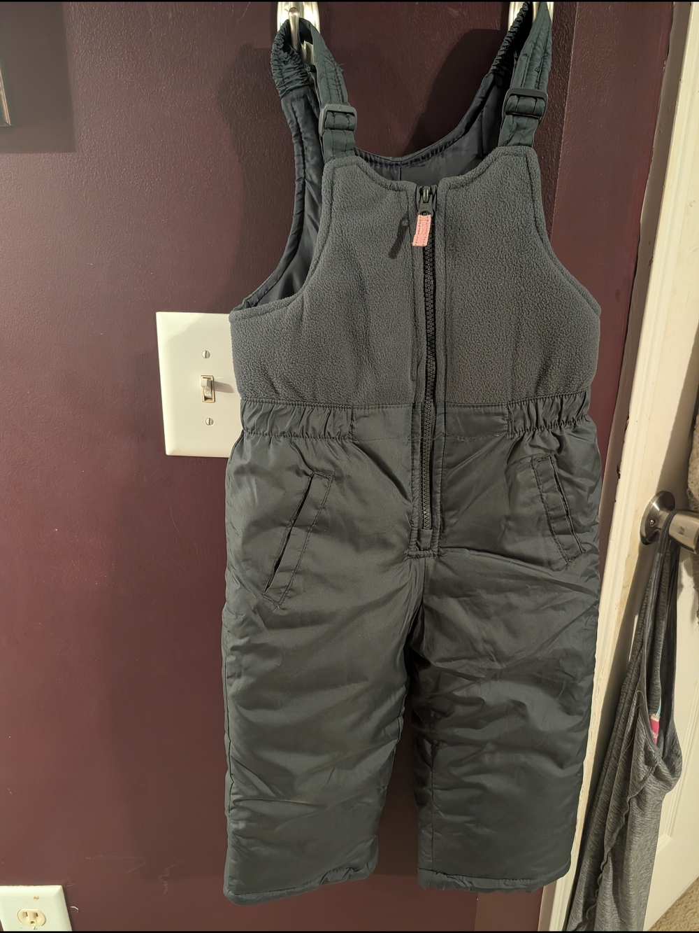 Kids Insulated Snow Bibs - Gray Size 3t Oshkosh Bgosh